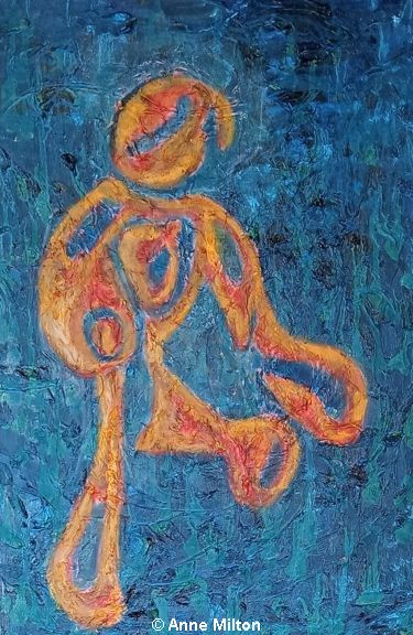 A shadow to dance painted by Anne Milton, Fine Artist
